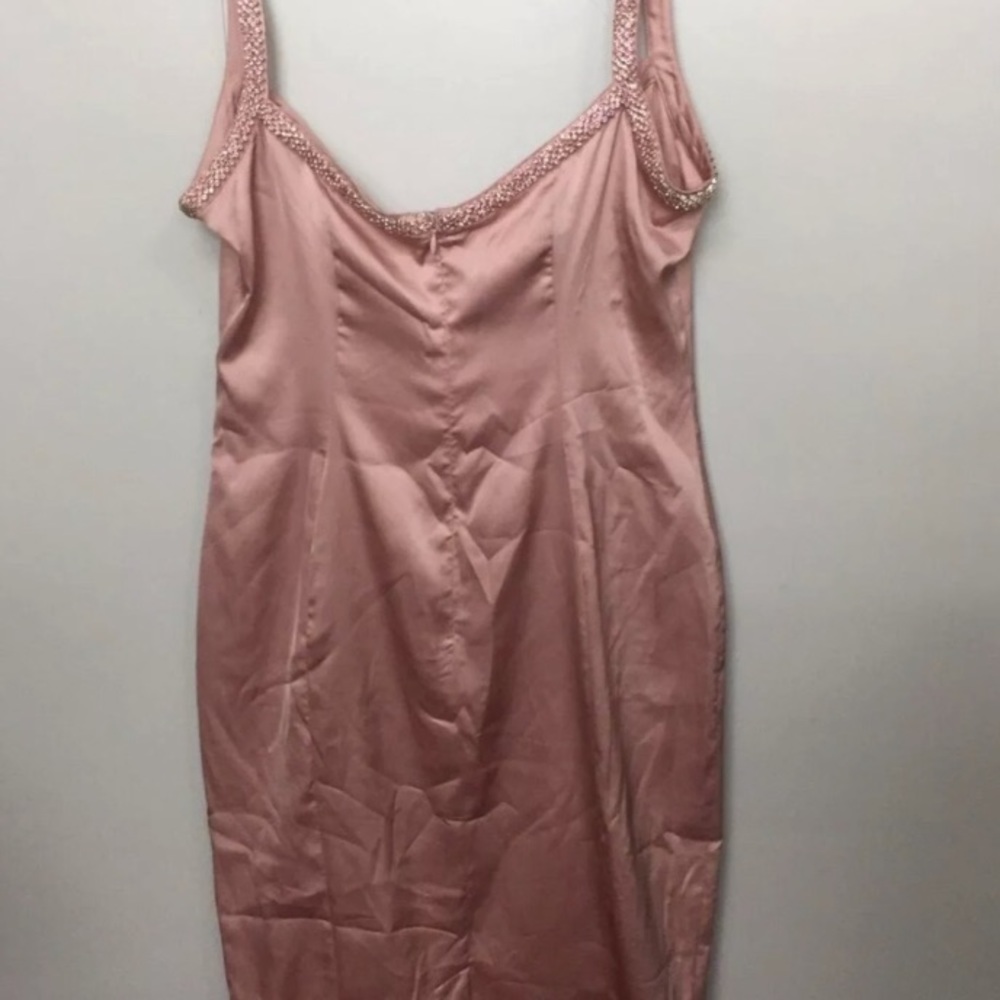 NWOT House of CB Camilla Pink Rhinestone Midi Dress - Picture 7 of 13